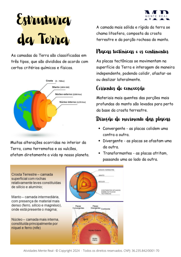 Apostila de Ciências - Estrutura da Terra - Imagem 2