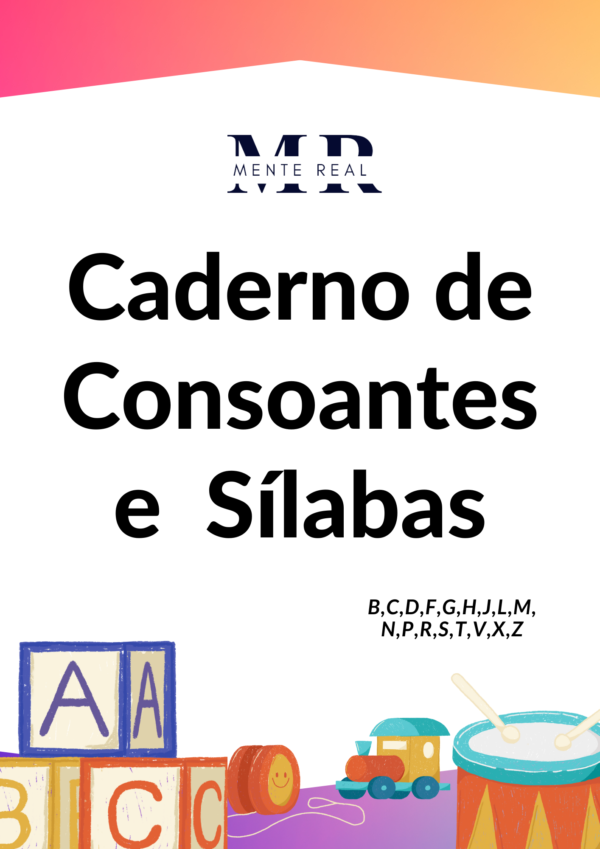 Caderno de Consoantes e  Sílabas + bônus com letra cursiva