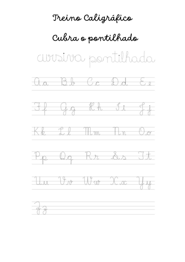 Apostila para treino caligráfico - Imagem 2