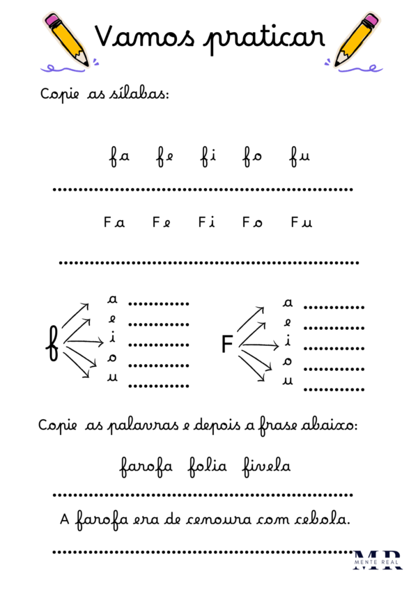 Caderno de Consoantes e  Sílabas + bônus com letra cursiva - Imagem 5
