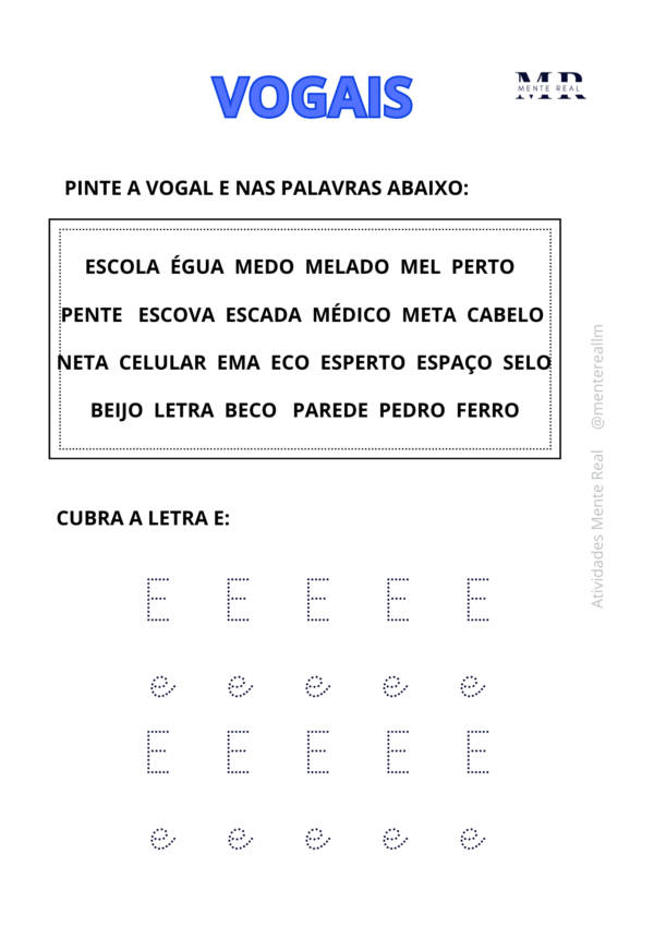 Apostila Conhecendo as Vogais - Imagem 3