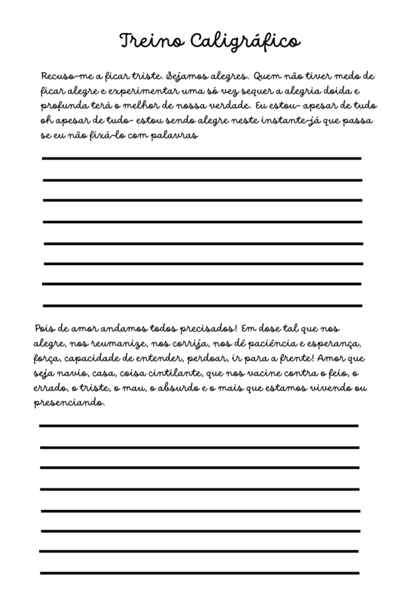 Apostila para treino caligráfico - Imagem 5