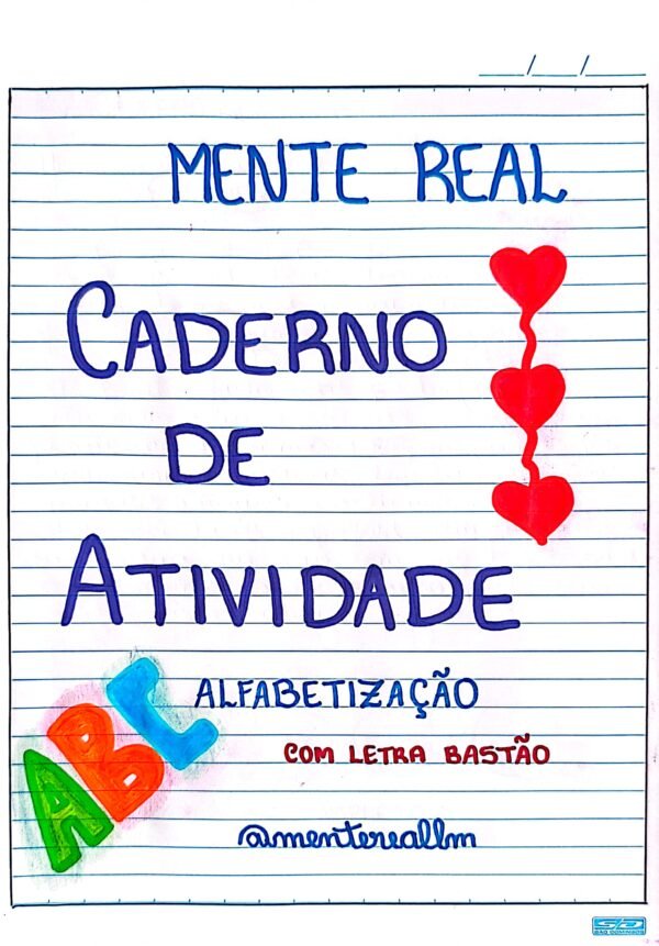 Caderno Manuscrito para Alfabetização - Vogais e Alfabeto