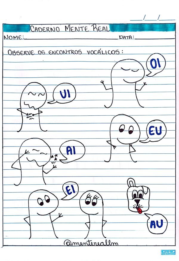 Caderno Manuscrito para Alfabetização - Vogais e Alfabeto - Imagem 2