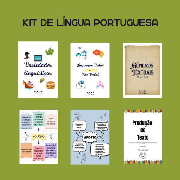 Kit Variedade Linguística, Linguagem Verbal e Não Verbal