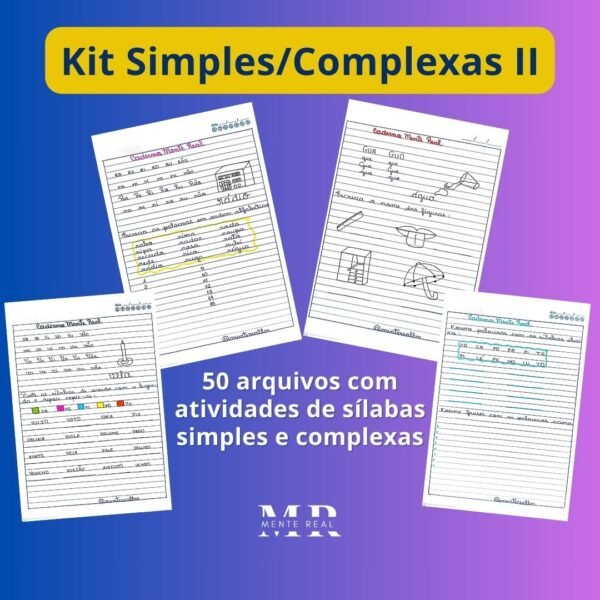 Kit Sílabas Simples e Complexas II