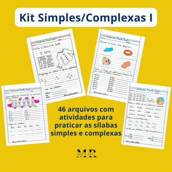 Kit Sílabas Simples e Complexas I