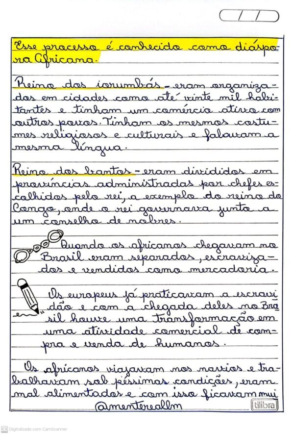 Atividades de História 4º e 5º ano "Manuscritas" - Imagem 4