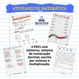 Atividades de Matemática para 1° e 2° ano produzidas à mão!