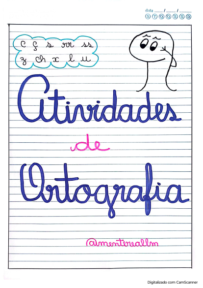 Atividades de Ortografia