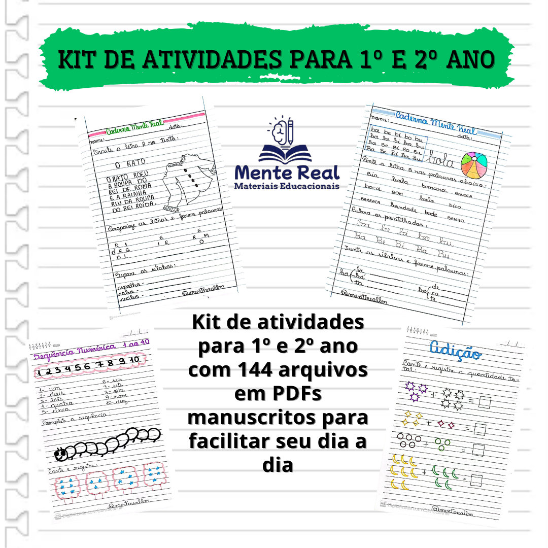 Kit de atividades para 1º e 2º Ano