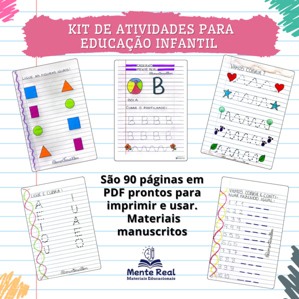 Kit de Atividades para Educação Infantil - Parte 1 - Mente Real