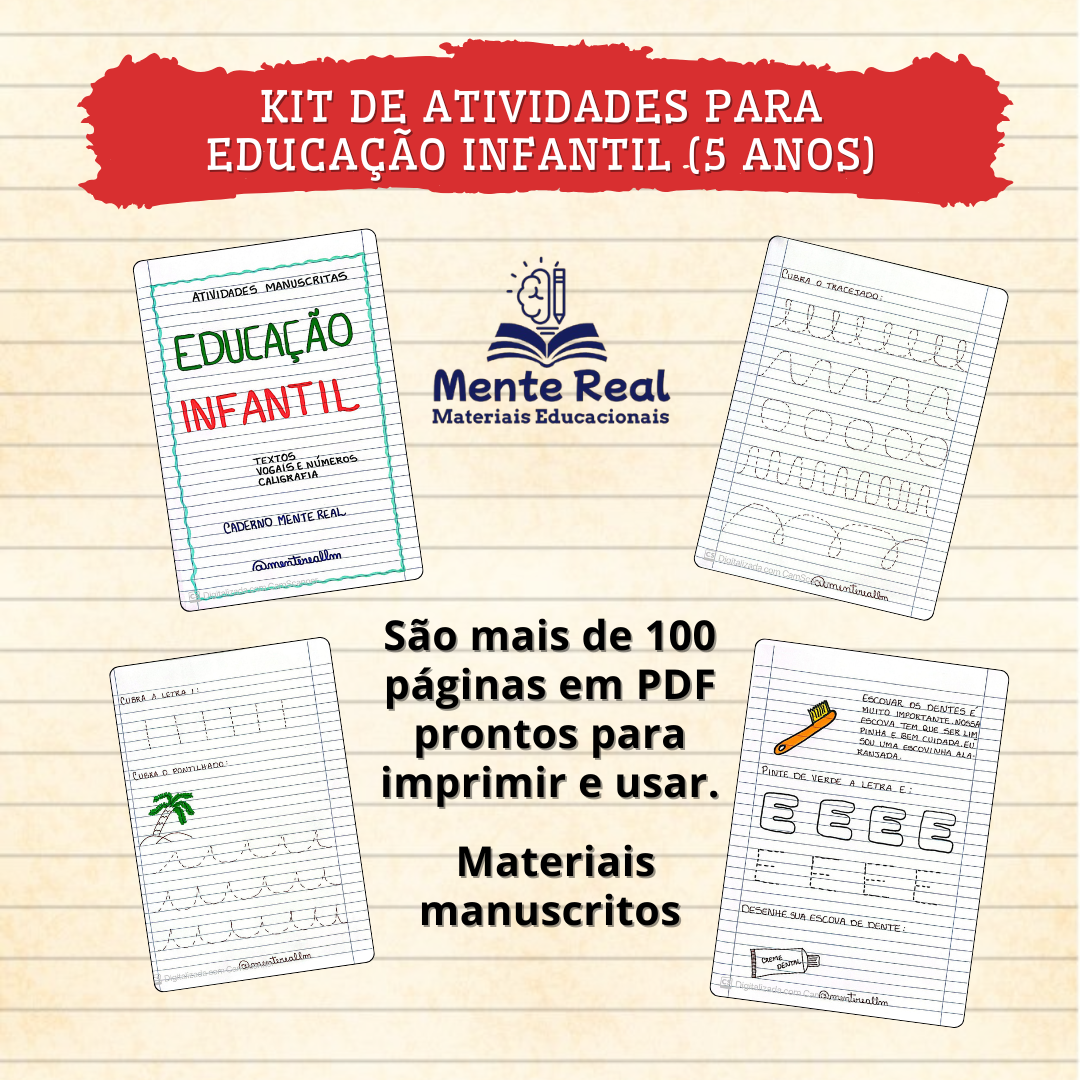 Kit de atividades para Educação Infantil (5 anos)