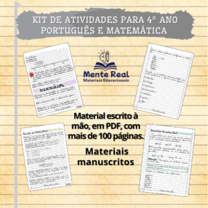 Kit de atividades para 4º ano - "Português e matemática"
