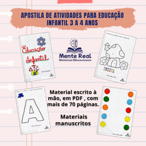Apostila de atividades para Educação Infantil (3 a 4 anos)
