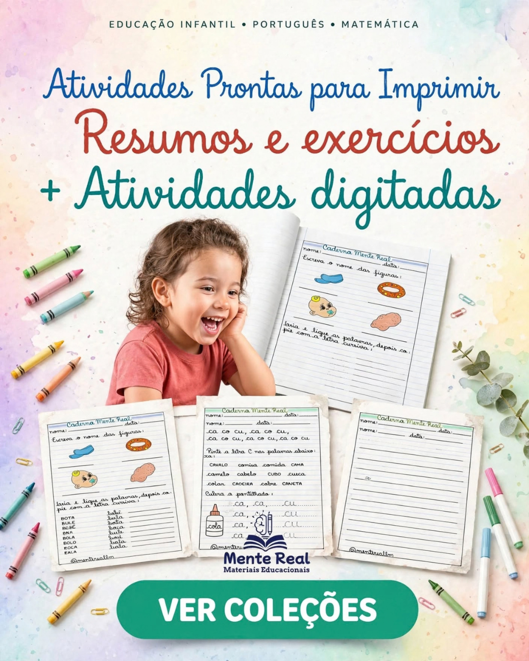 Atividades Prontas para Imprimir - Mente Real